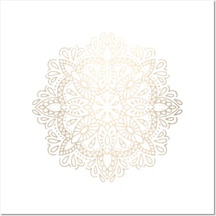 Golden Mandala Posters and Art